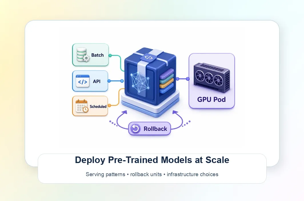 Best Practices for Deploying Pre-Trained Models at Scale: Runtime Patterns, Rollback, and Infrastructure Choices