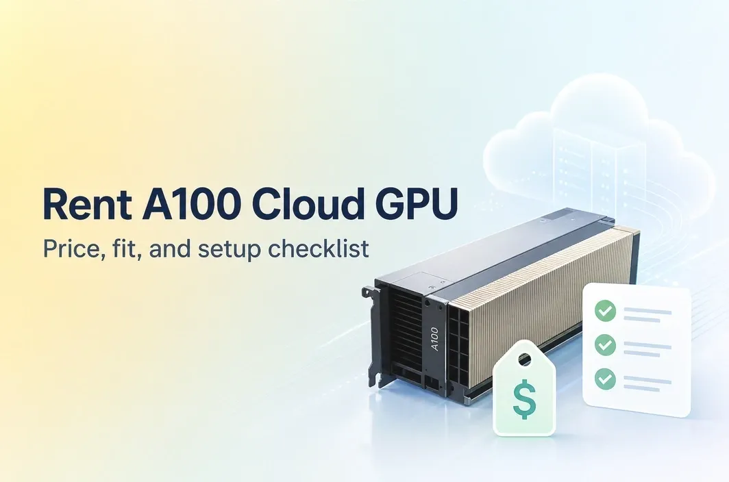 Rent an A100 Cloud GPU: 2026 Pricing, Workload Fit, and Setup
