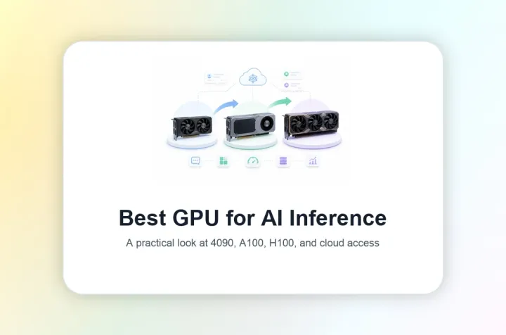 Cover image showing several AI inference GPU tiers arranged as a buying and deployment choice.