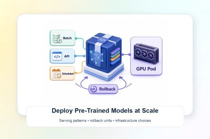 Best Practices for Deploying Pre-Trained Models at Scale: Runtime Patterns, Rollback, and Infrastructure Choices
